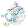 Kit DIAMOND DOTZ® avec cadre Moussaillon Baleine