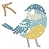 Kit DIAMOND DOTZ® Le petit oiseau AVEC CADRE