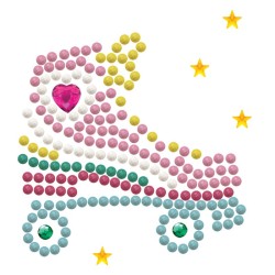copy of Kit DIAMOND DOTZ® Chat Noir Yeux Verts AVEC CADRE