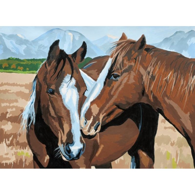 Kit ROYAL LANGNICKEL® Peinture au numero - Se faire des amis