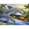 Kit ROYAL LANGNICKEL® Peinture au numéro Junior Grand Format - Couple de dauphins