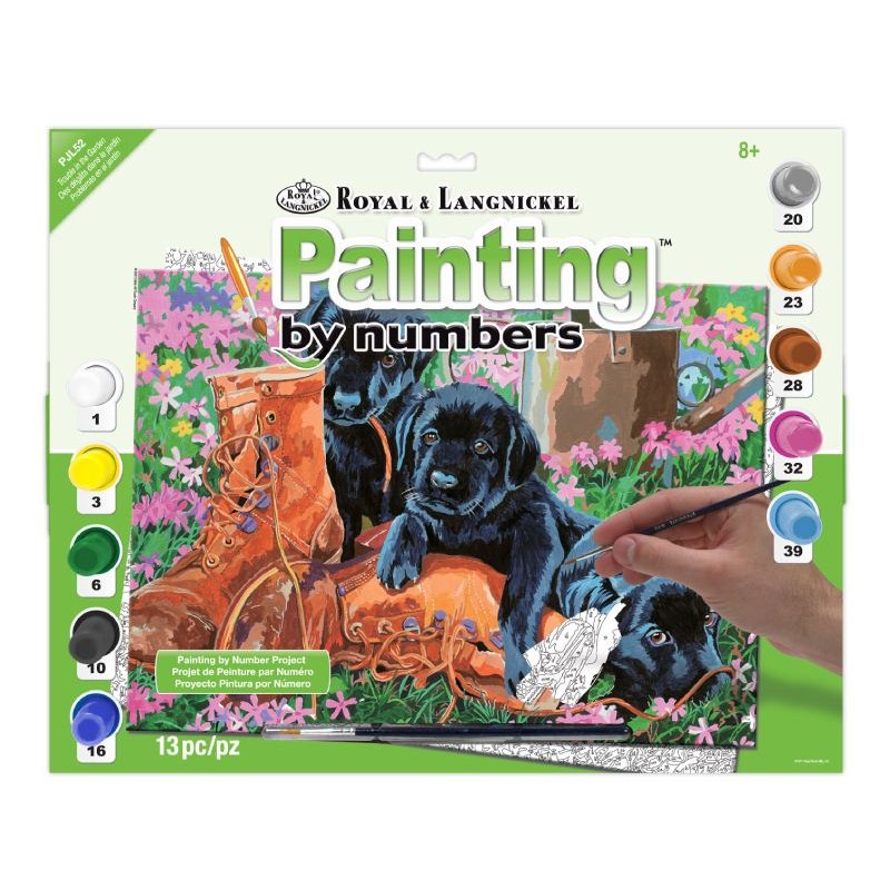 copy of Kit ROYAL LANGNICKEL® Peinture au numéro Junior Grand Format - 3 tigres