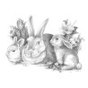 Kit ROYAL LANGNICKEL® Maxi Croquis - Esquisse Lapine et ses petits