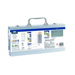 Coffret bois ROYAL LANGNICKEL® Peinture acrylique 25 pcs