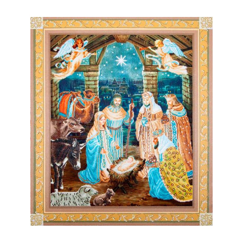 Kit DIAMOND DOTZ® Scène de la Nativité