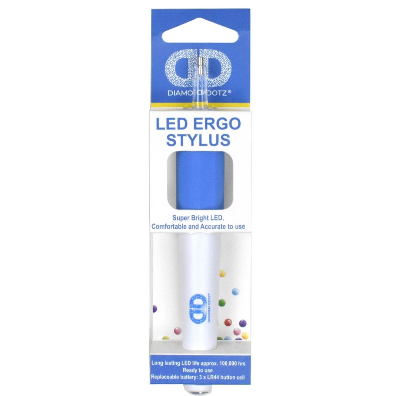 Stylet ergonomique Deluxe avec lumière LED intégrée DIAMOND DOTZ®