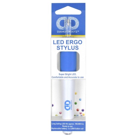 Stylet ergonomique Deluxe avec lumière LED intégrée DIAMOND DOTZ®
