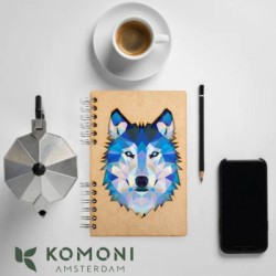 carnet bois komoni loup