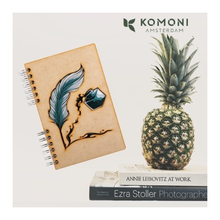 carnet bois komoni plume et encre carnet bois komoni plume et encre