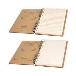 Carnet bois rechargeable KOMONI® – Modèle Le petit prince bras déployés