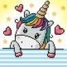 Kit DOTZIES® Licorne amoureuse