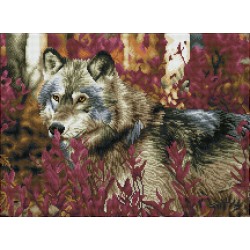 DIAMOND DOTZ® Carré Loup...