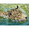 DIAMOND DOTZ® Carré Le Jaguar au bain - Intermédiaire