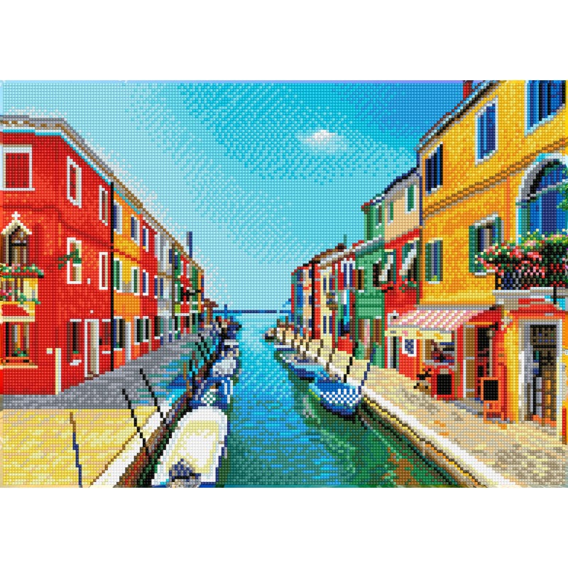 DIAMOND DOTZ® Carré Au large de Venise - Intermédiaire