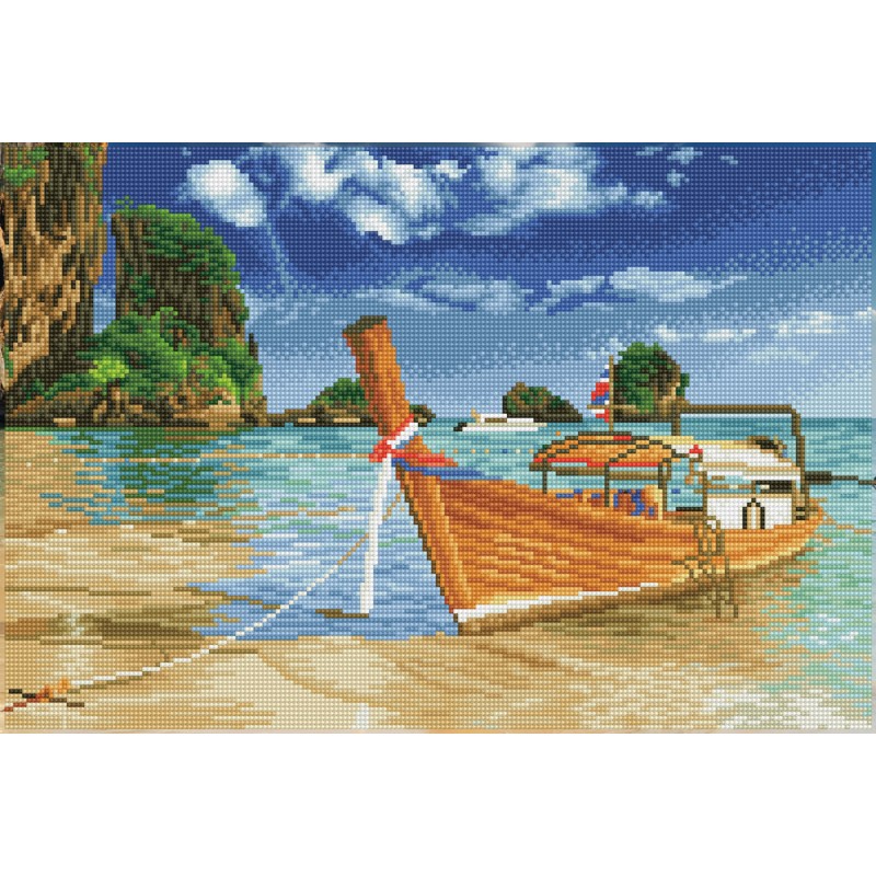 DIAMOND DOTZ® Carré Escale Thaïlandaise - Intermédiaire