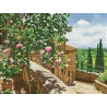 DIAMOND DOTZ® Carré Paysage de Toscane - Intermédiaire