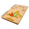 Carnet bois rechargeable KOMONI® – Modèle Le petit prince et les étoiles