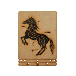 Carte bois cheval noir_Komoni