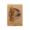 Carte bois colibri fleur_Komoni