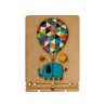Carte bois éléphant ballons_Komoni