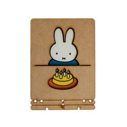 Carte bois Joyeux anniversaire Miffy_Komoni