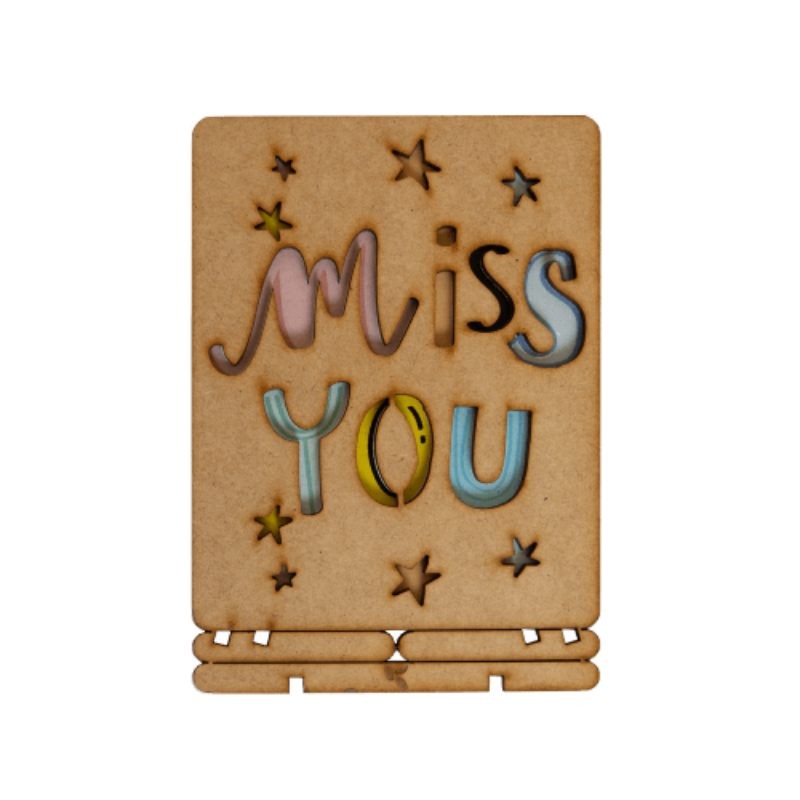 Carte bois miss you_Komoni
