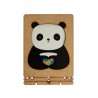 Carte bois panda love_Komoni