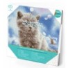 DIAMOND DOTZ® Carré Bougie de la Paix - Intermédiaire - Avec cadre