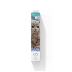 DIAMOND DOTZ® Carré Chaton dans ses bulles - Intermédiaire - Sans cadre