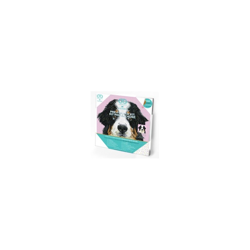 DIAMOND DOTZ® Carré ZuZu le Chien - Intermédiaire - Avec cadre