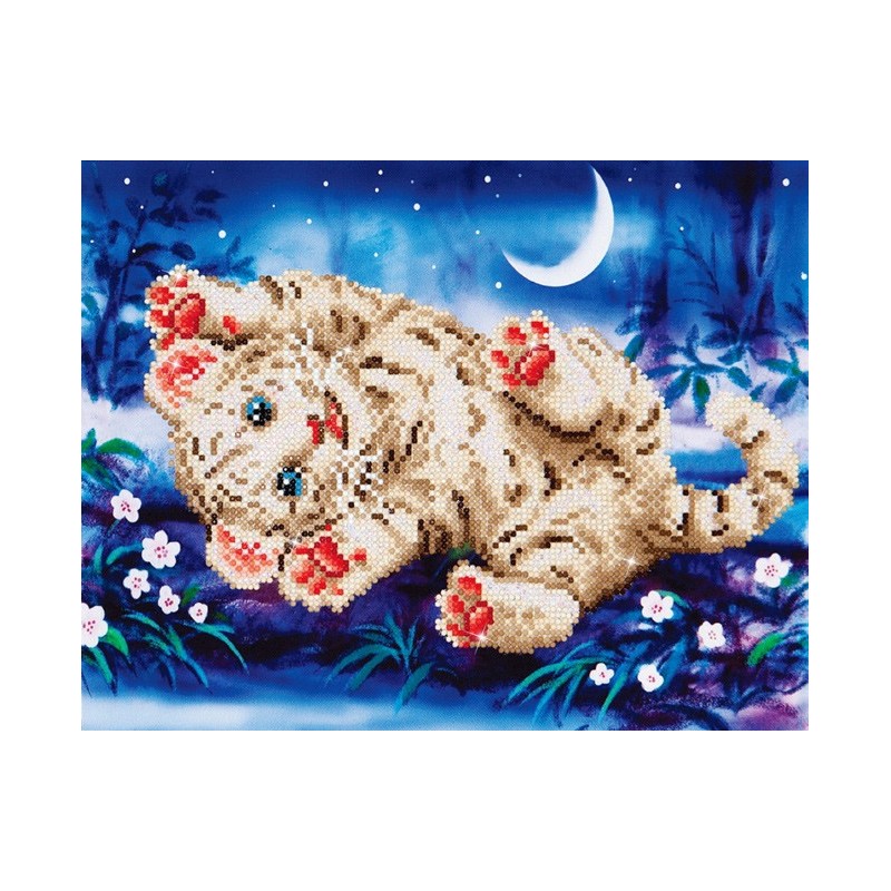 Kit DIAMOND DOTZ® Bébé Tigre dans la neige