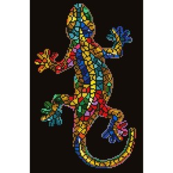 Kit DIAMOND DOTZ® Gekko lézard - Avec cadre