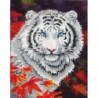 Kit DIAMOND DOTZ® Le tigre blanc - Avec cadre