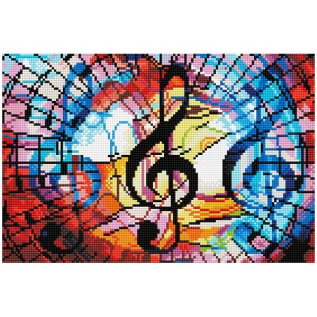 Kit DIAMOND DOTZ® Notes de musique - Sans cadre