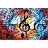 Kit DIAMOND DOTZ® Notes de musique - Avec cadre