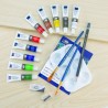 Coffret alu transparent ROYAL LANGNICKEL® Peinture acrylique 18 pcs