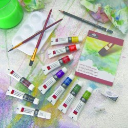 Coffret alu transparent ROYAL LANGNICKEL® Peinture aquarelle 18 pcs