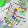 Coffret alu transparent ROYAL LANGNICKEL® Peinture aquarelle 18 pcs