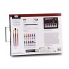 Coffret bois noir transparent ROYAL LANGNICKEL® Peinture aquarelle 21pcs