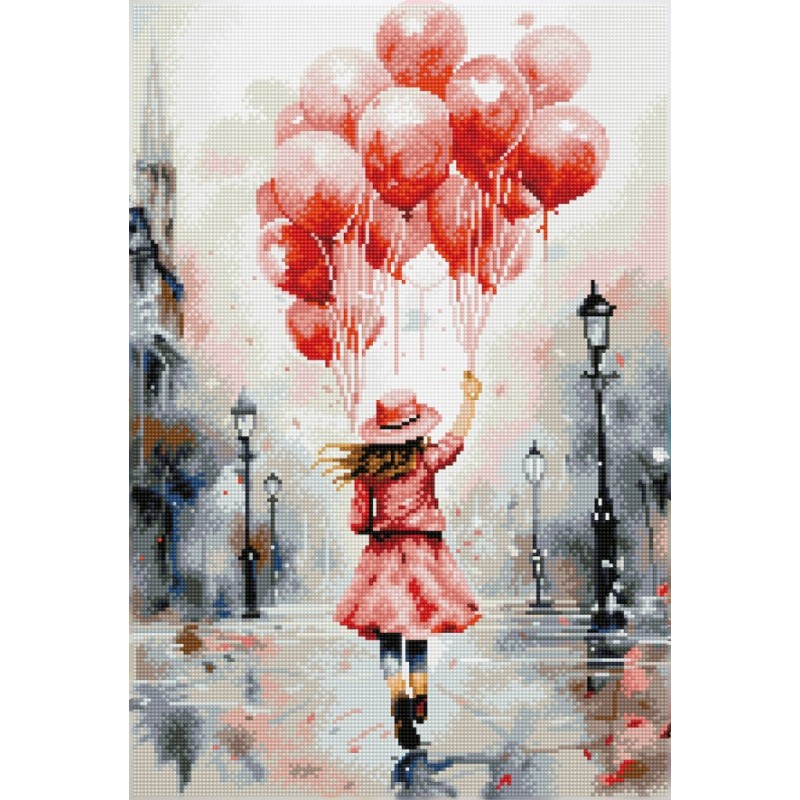 Kit DIAMOND DOTZ® La fille aux ballons