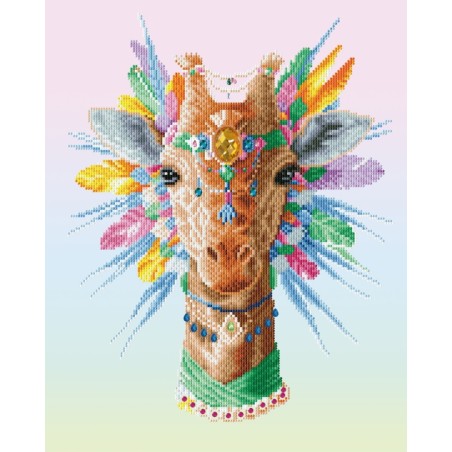 Kit DIAMOND DOTZ® Collection exclusive Girafe Bohème