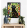 Kit DIAMOND DOTZ® Le chat noir au jardin
