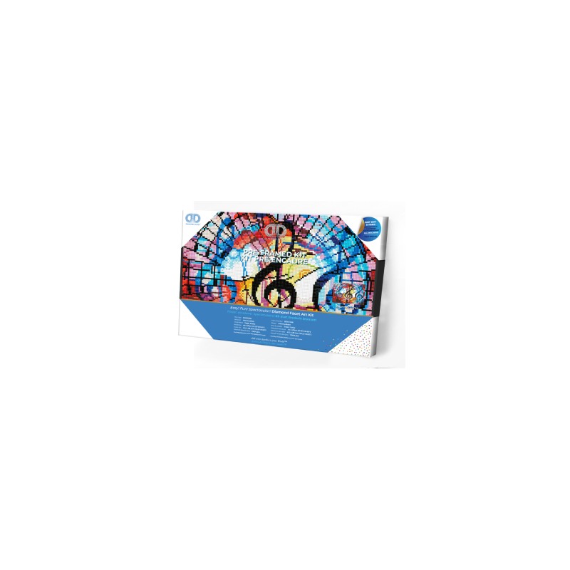 Kit DIAMOND DOTZ® Notes de musique - Avec cadre