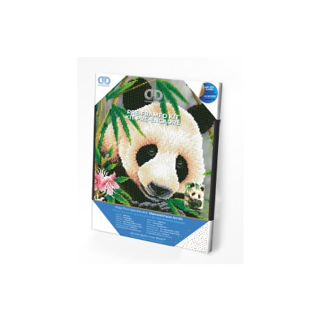 Kit DIAMOND DOTZ® Prince Panda - Avec cadre