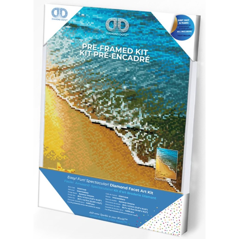 Kit DIAMOND DOTZ® Rêves d'été - Avec cadre