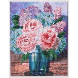 DD7/096- bouquet de fleurs pastels