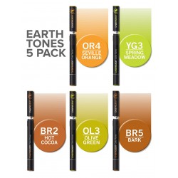 Pack 5 couleurs  –  Tons terres