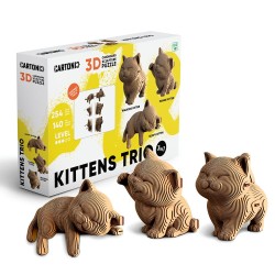 Trio de chatons Cartonic