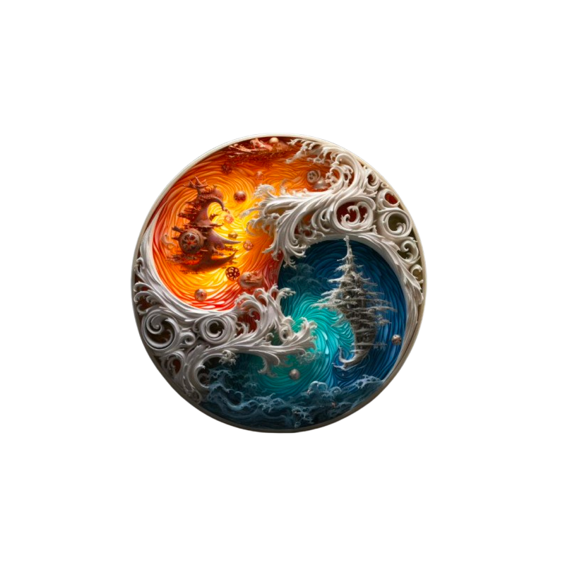 WP.048 Puzzle bois Ying & Yang