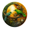 Happy Puzzle® bois - Couple d'oiseaux